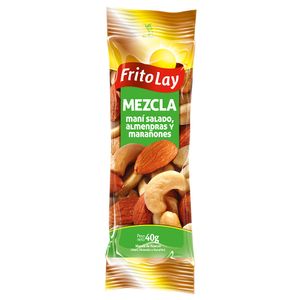 Mezcla De Nueces Maní Salado Almendras y Marañones Frito Lay x 40g