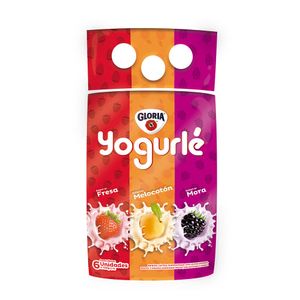 Bebida láctea Yogurlé Gloria surtido bolsa x6und x150g c-u