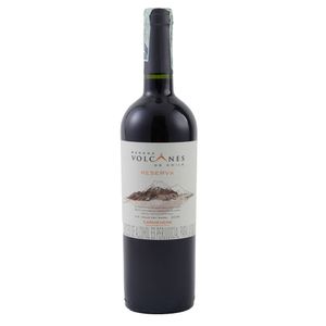 Vino Volcanes tinto reserva carmenere botella x 750 ml