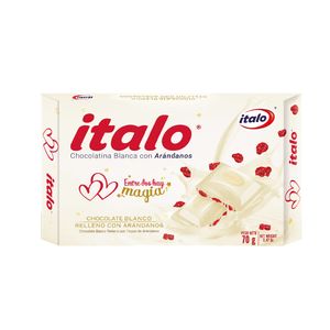 Chocolate Italo Blanco Arandanos x 70 G