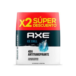 Desodorante antitranspirante Axe Ice Chill 48h seco x2und x152ml c-u