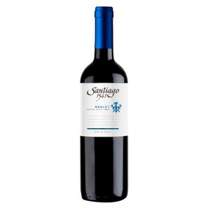 Vino tinto Santiago 1541 merlot botella x750ml