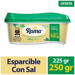 Esparcible Rama con sal pague 225g lleve 250g