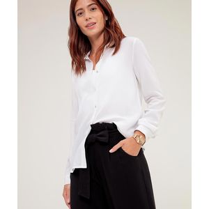 Camisa m/l en Viscosa Femenino Blanco liso LILEN 2