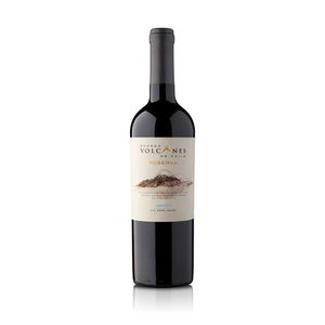 Vino tinto volcanes reserva merlot x 750 ml