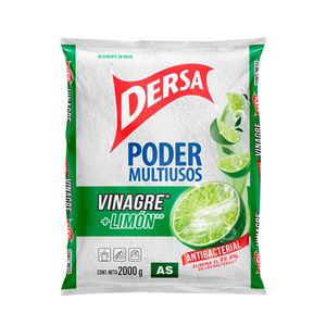 Detergente As polvo vinagre y limón antibacterial x2000g