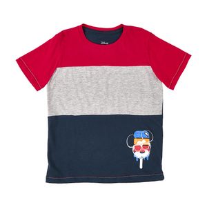 Camiseta moda color en bloque diseño clear gel m/c  niño bno23 talla 3 MICKEY
