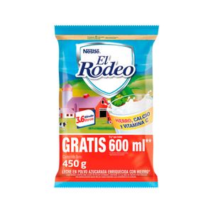 Leche en polvo El Rodeo x375g gratis 75g