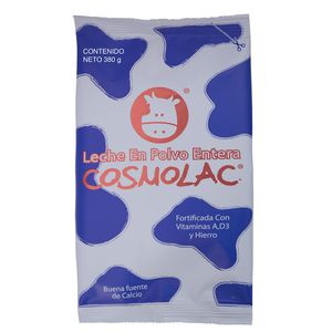 Leche entera Cosmolac fortificada en polvo x380g