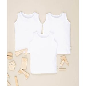 Set de Camisetas m/s en Algodón Bebes Unisexo Blanco liso SOL X3
