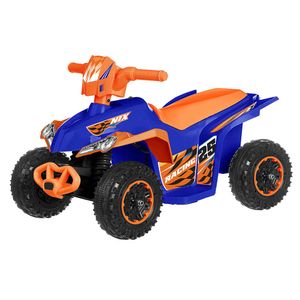 Moto Quad Loko Toys de 4 Ruedas Con Bateria 6V Mar naranja/azul