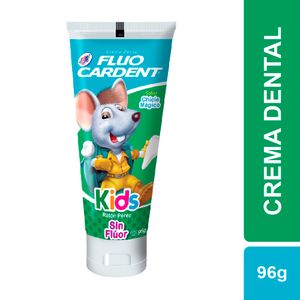 Crema dental Fluocardent kids sin fluor x96g