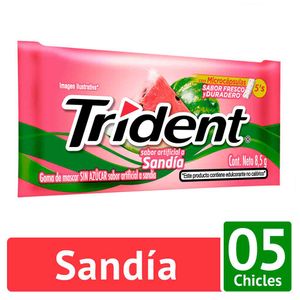 Chicle Trident sandia x5 chicles