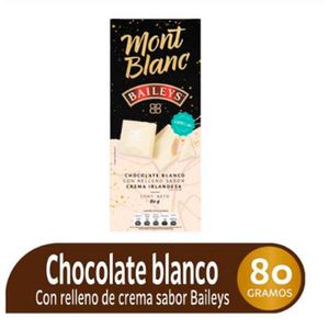 Chocolate Mont Blanc blanco baileys x80g