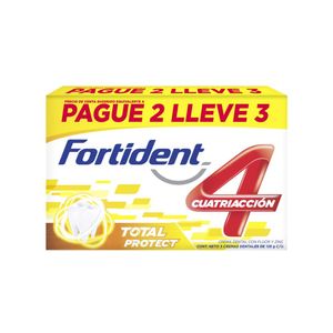 Crema dental Fortident Total Protection x3unds x85g c/u