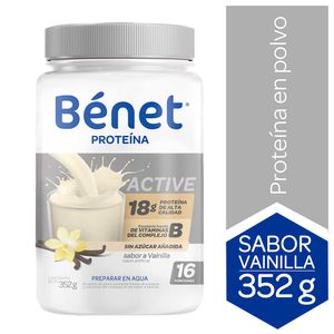 Alimento Benet active vainilla polvo x352g