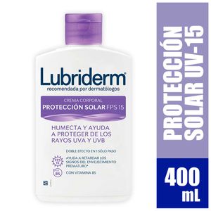 Crema corporal Lubriderm proteccion solar x400ml