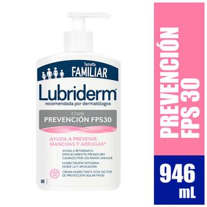 Crema corporal Lubriderm prevención fps30 x946ml