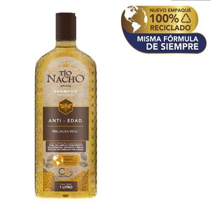 Shampoo Tío Nacho jalea real anti-edad x1litro