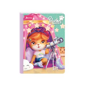 Cuaderno cosido Peluches mediano 50 hojas 1 materia