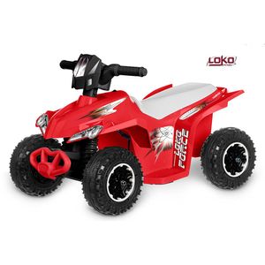 Moto Loko Toys r-quad roja 4 ruedas bateria 1x6 voltios