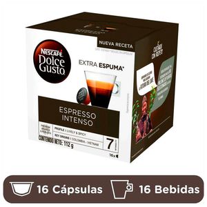 Cápsula Nescafé Dolce gusto Espresso Intenso 16 Tazas Preparadas x 128g