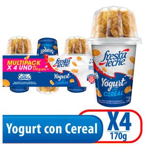 Yogurt Freskaleche con cereal azucarado x4und x170g c-u