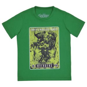 Camiseta estampada m/c  infantil  coleccion  hulk AVENGERS