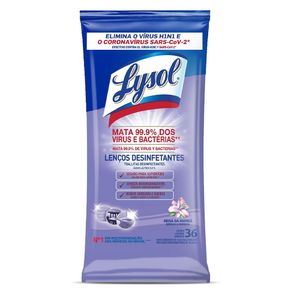 Desinfectante Lysol en toallitas brisa de la mañana 36 unid.
