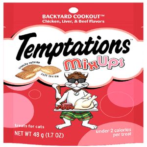 Alimento Para Gatos Temptations Backyard Cookout x48g