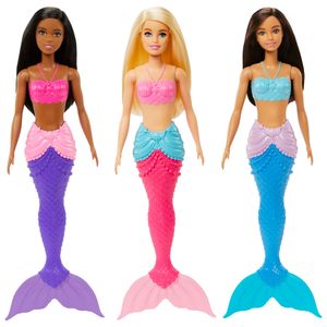 Muñeca Barbie Fantasía Sirenas con divertidos atuendos