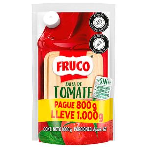 Salsa Fruco tomate pague 800g lleve 1000g