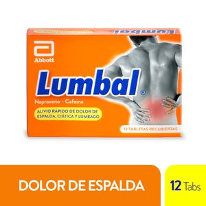 Analgésico Lumbal alivio rápido x12 tabletas