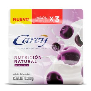 Jabon Carey Nutricion Natural x3und x110g c/u