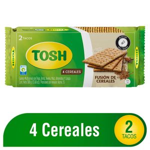 Galletas Tosh fusión cereales x2 tacos x388g