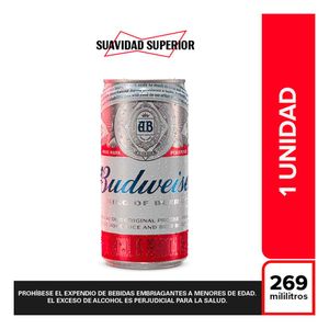 Cerveza Budweiser lata x269ml