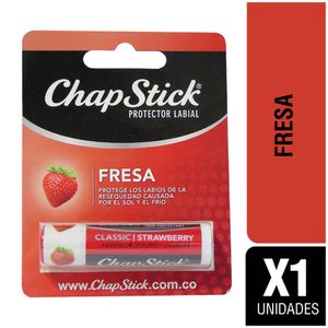 Protector labial Chapstick de fresa protege los labios de la resequedad x1und