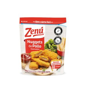 Nuggets Zenu pollo apanado x32und x512g