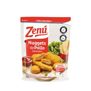 Nuggets Zenu pollo apanado x50und x800g