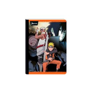 Cuaderno cosido Naruto mediano 100 hojas cuadriculado Norma