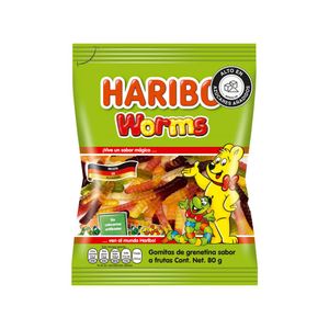 Gomitas Haribo gusanos x80g