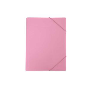 Carpeta plástica resorte rosa pastel Scribe