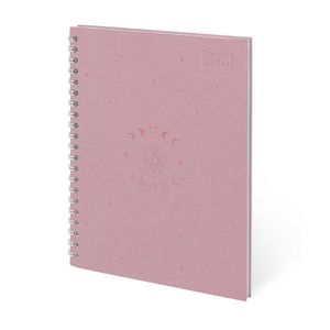 Cuaderno 5 materias 95 cuero femenino 160 hojas cuadriculado Scribe