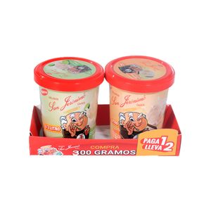 Helado San Jeronimo vainilla + Helado San Jeronimo limón x 300g c-u