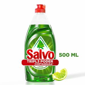 Detergente Lavaloza Líquido Salvo Limón x500ml