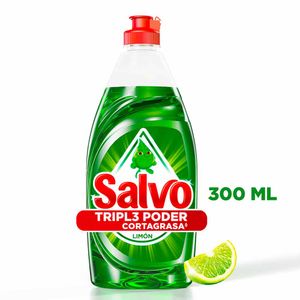 Detergente Lavaloza Líquido Salvo Limón x300mL