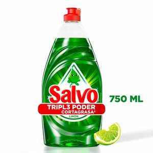 Detergente Lavaloza Líquido Salvo Limón x750ml
