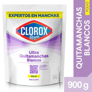 Quitamanchas ultra Clorox ropa blancos en polvo x900g