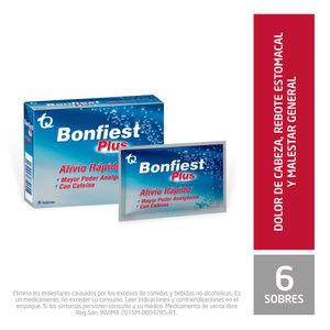 Bonfiest plus plegadiza 6 sobres