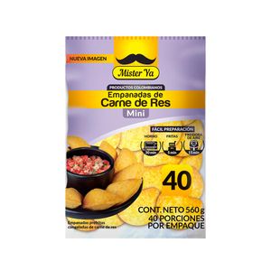 Empanada Mister Ya mini carne de res x40und x560g